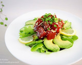 簡単♡おうちカフェごはん♡ポキ丼作り方3写真