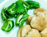 簡単☆ピーマンと椎茸の肉詰め作り方2写真