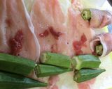 オクラの豚肉巻き★梅風味作り方2写真