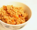 人参とれんこんの炊き込みご飯作り方3写真