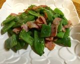 ☆モロッコインゲンとベーコンの炒め物☆作り方6写真