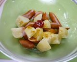 簡単！カリーヴルスト+ポテト作り方1写真