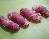 簡単！豚コマでロールカツ作り方1写真