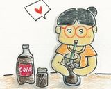 黒酢生姜のコーラ割り作り方3写真