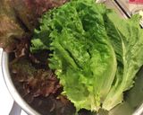 レタス大量消費★納豆の巻きまきサラダ作り方1写真