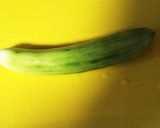 大っきくなったキューリで簡単ナムル風漬物作り方1写真