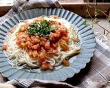 トマトの和風冷製カッペリーニ風そうめん作り方4写真
