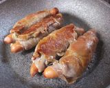 豚肉のウインナー巻き☆チーズがとろ～り♪作り方7写真