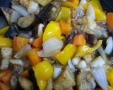 カレイと素揚げ野菜の甘酢餡掛け☆作り方6写真