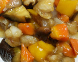 カレイと素揚げ野菜の甘酢餡掛け☆作り方7写真