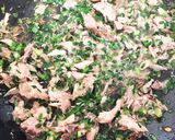 簡単！栄養満点！鯖の水煮缶で作るニラ豆腐作り方3写真