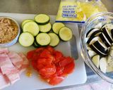 フライパン一つで♪夏野菜のチーズ焼き~★作り方1写真