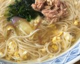 冷房病に♡昭和の味！みょうがの卵とじ温麺作り方4写真