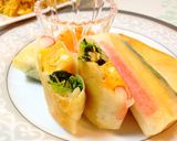 お弁当に♡簡単♪太巻き風いろどり春巻き作り方10写真