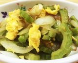 夏にはコレ！ゴーヤと玉ねぎと卵の炒め物作り方16写真