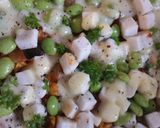 残った餃子の皮で☆フリルピザ❤ランチです作り方4写真