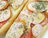 フランスパンでイタリアン♪トマトバジル♥作り方2写真