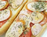フランスパンでイタリアン♪トマトバジル♥作り方2写真