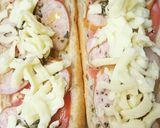 フランスパンでイタリアン♪トマトバジル♥作り方3写真