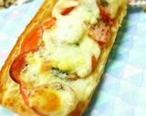 フランスパンでイタリアン♪トマトバジル♥作り方4写真