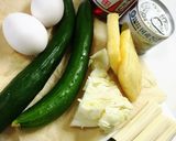 素麺第2弾 鯖水煮お腹イッパイ具沢山素麺作り方1写真