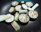 焼きなすの味噌ピー和え作り方2写真