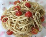 トマトとバジルの冷製パスタ作り方5写真