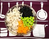 もち麦とひじきと根菜の和風サラダ作り方1写真