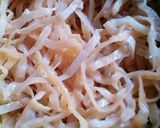 中華　くらげ　前菜 (塩クラゲ　戻す）作り方1写真