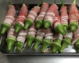 オクラの豚肉巻作り方1写真