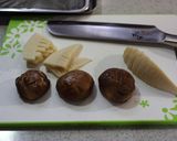 お弁当にシイタケやタケノコ作り方1写真
