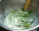 モロヘイヤ天ぷら　おつまみ　弁当　素麺に作り方4写真
