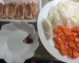甘ピリ辛！鶏手羽なかと大根と人参の煮物作り方5写真