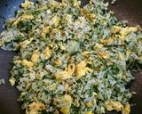 卵とほうれん草の炒飯作り方5写真