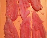 ささみの照り焼き♪大葉と桜大根巻き作り方1写真