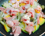 【絶品】焼肉のタレで定番☆肉かぼちゃ炒め作り方10写真