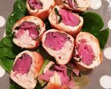 ささみの照り焼き♪大葉と桜大根巻き作り方4写真