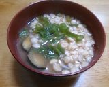 なすと揚げ玉の味噌汁作り方4写真