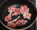 鰹節風味♪小松菜、豚肉のオイスター卵炒め作り方3写真