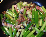 九条ねぎとベーコンのさっぱり炒め作り方1写真