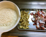 たこの旨みでだしいらず。美味☆たこ飯作り方1写真