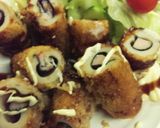 ちくわとかにかま&魚肉ウインナーフライ作り方4写真