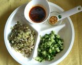 簡単♡胡瓜＆茗荷のピリ辛和え豆腐♪作り方1写真