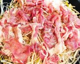 簡単メイン☆豚こま&もやしの蒸ししゃぶ作り方1写真