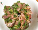 鰹のにら醤油漬け丼作り方4写真