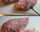 節約簡単美味！鶏ムネ肉のボイルドチキン♪作り方2写真