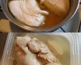 節約簡単美味！鶏ムネ肉のボイルドチキン♪作り方5写真