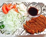 トンカツと付け合わせとオマケのかき揚げ作り方17写真