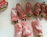 オクラ豚ロール☆バターぽん酢ソース☺作り方3写真