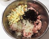 水切り不要☆ひじき入り豆腐ハンバーグ作り方3写真
